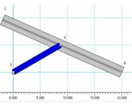 Solved As shown in the figure, the link OA is connected to a | Chegg.com