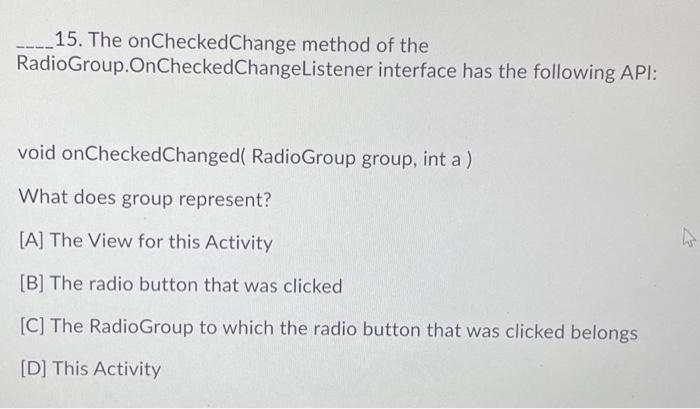 Solved 11. All the Activities that compose an Android app | Chegg.com