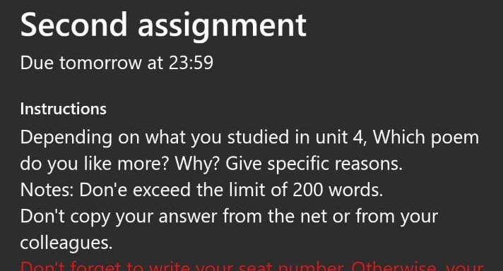Second assignment Due tomorrow at 23:59 Instructions | Chegg.com