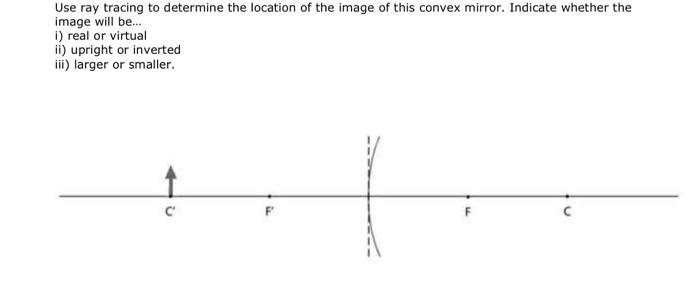 Solved Use ray tracing to determine the location of the | Chegg.com