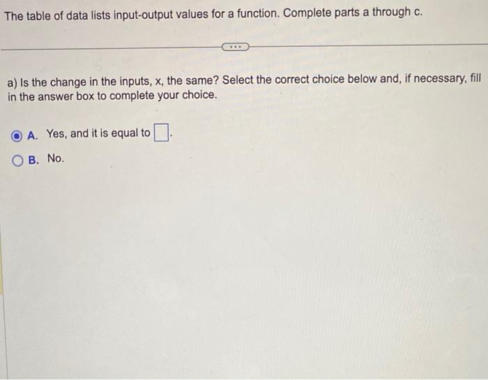 Solved The table of data lists input-output values for a | Chegg.com
