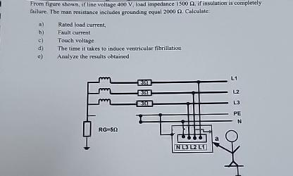 Solved From figure shown, if line voluge 400V, load | Chegg.com