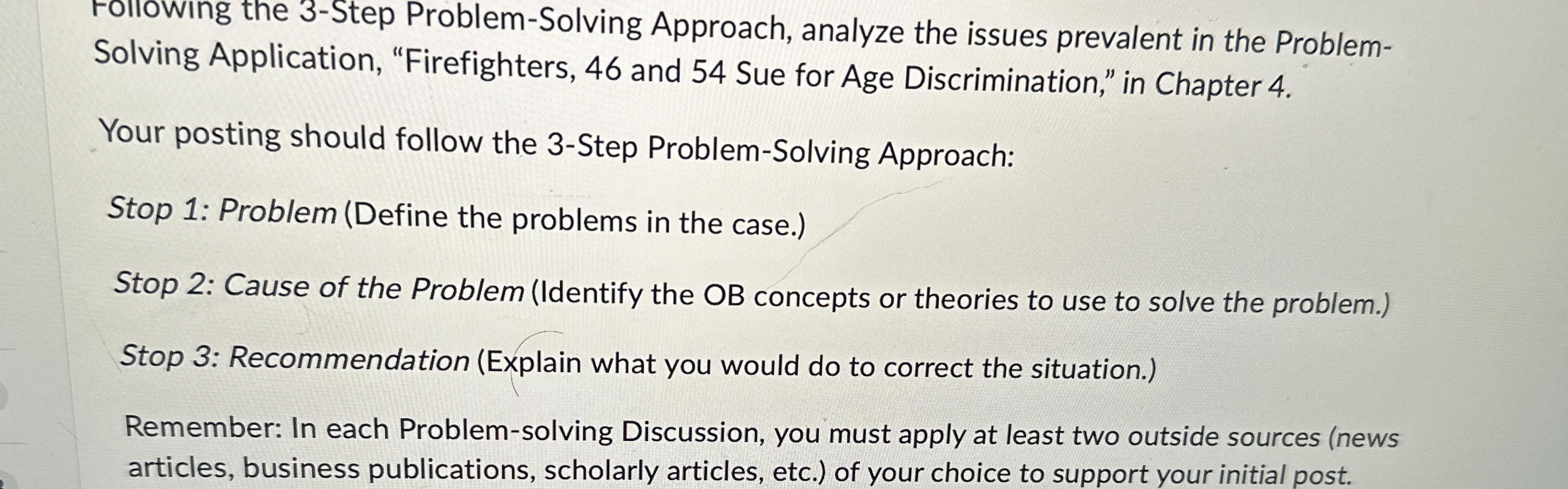 Solved Following the 3-Step Problem-Solving Approach, | Chegg.com