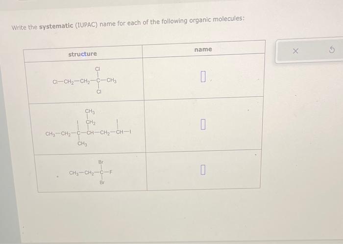 Solved Draw The Condensed Structure Of Chegg Com