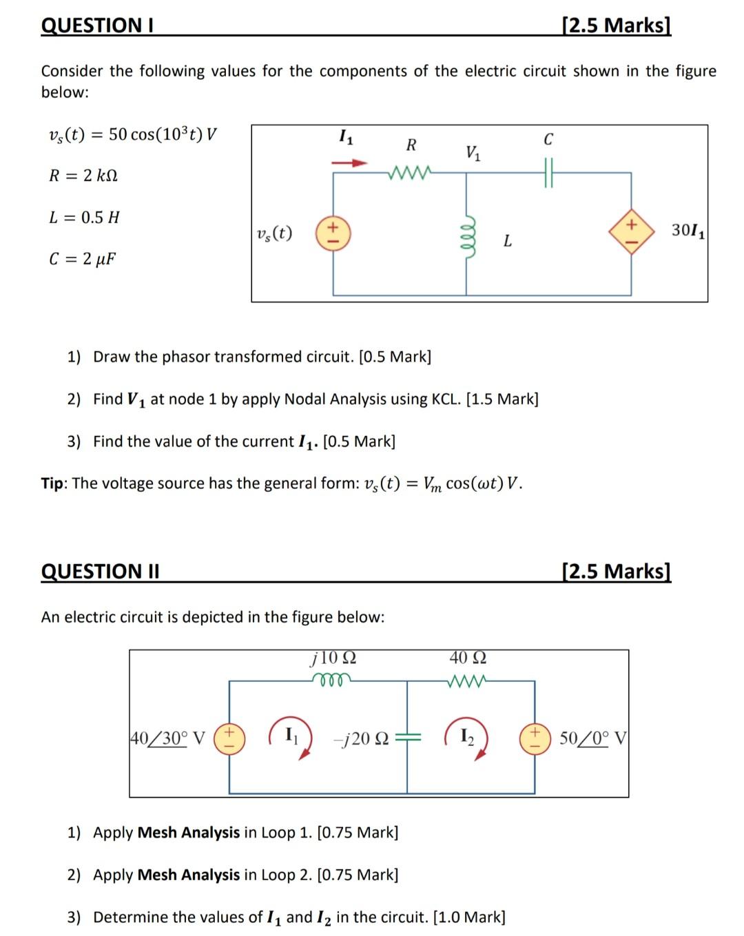 Solved Consider the following values for the components of | Chegg.com