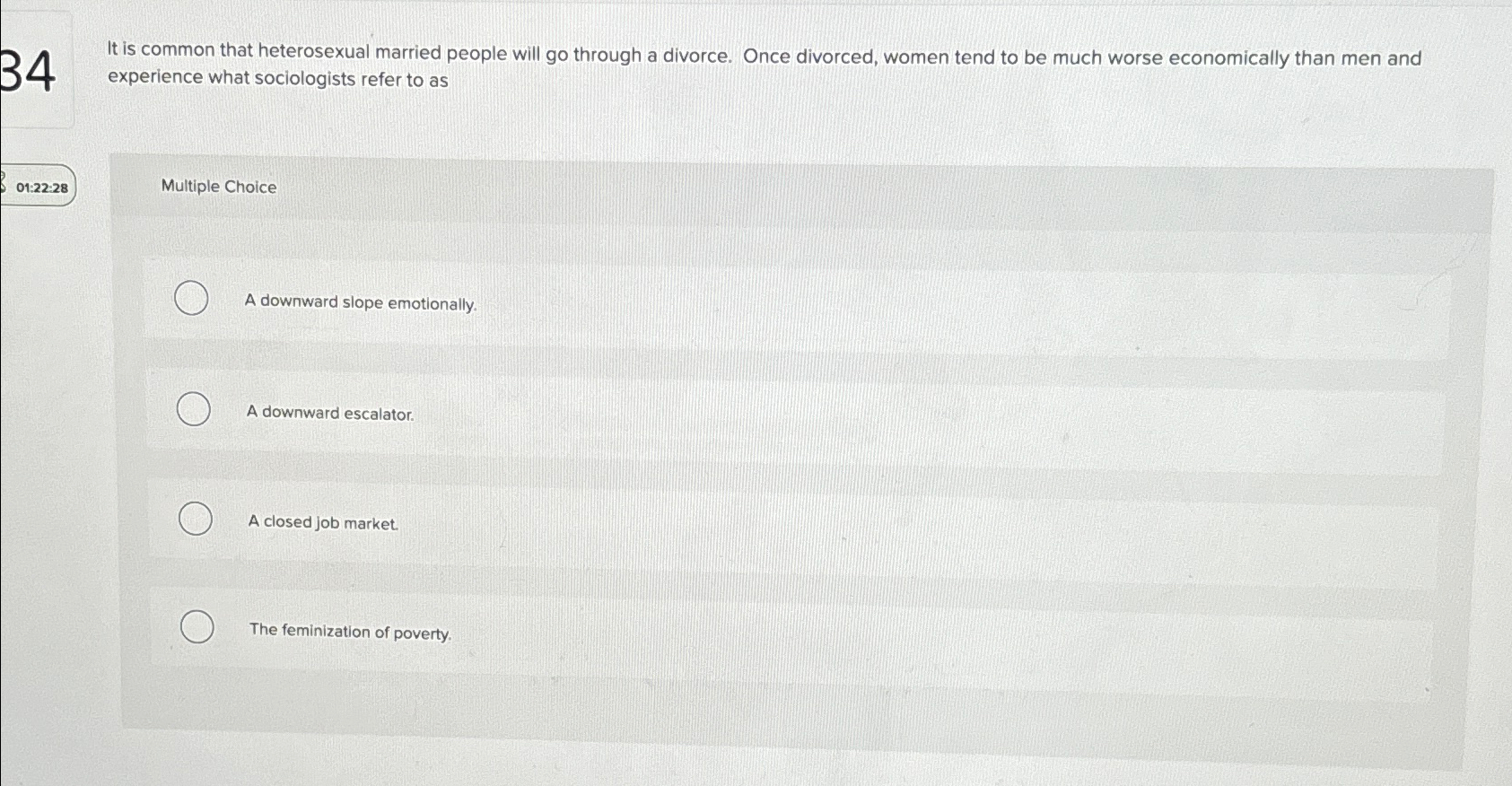 Solved 34It is common that heterosexual married people will | Chegg.com