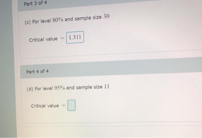 Solved Find the critical value 1 a/2 needed to construct a | Chegg.com