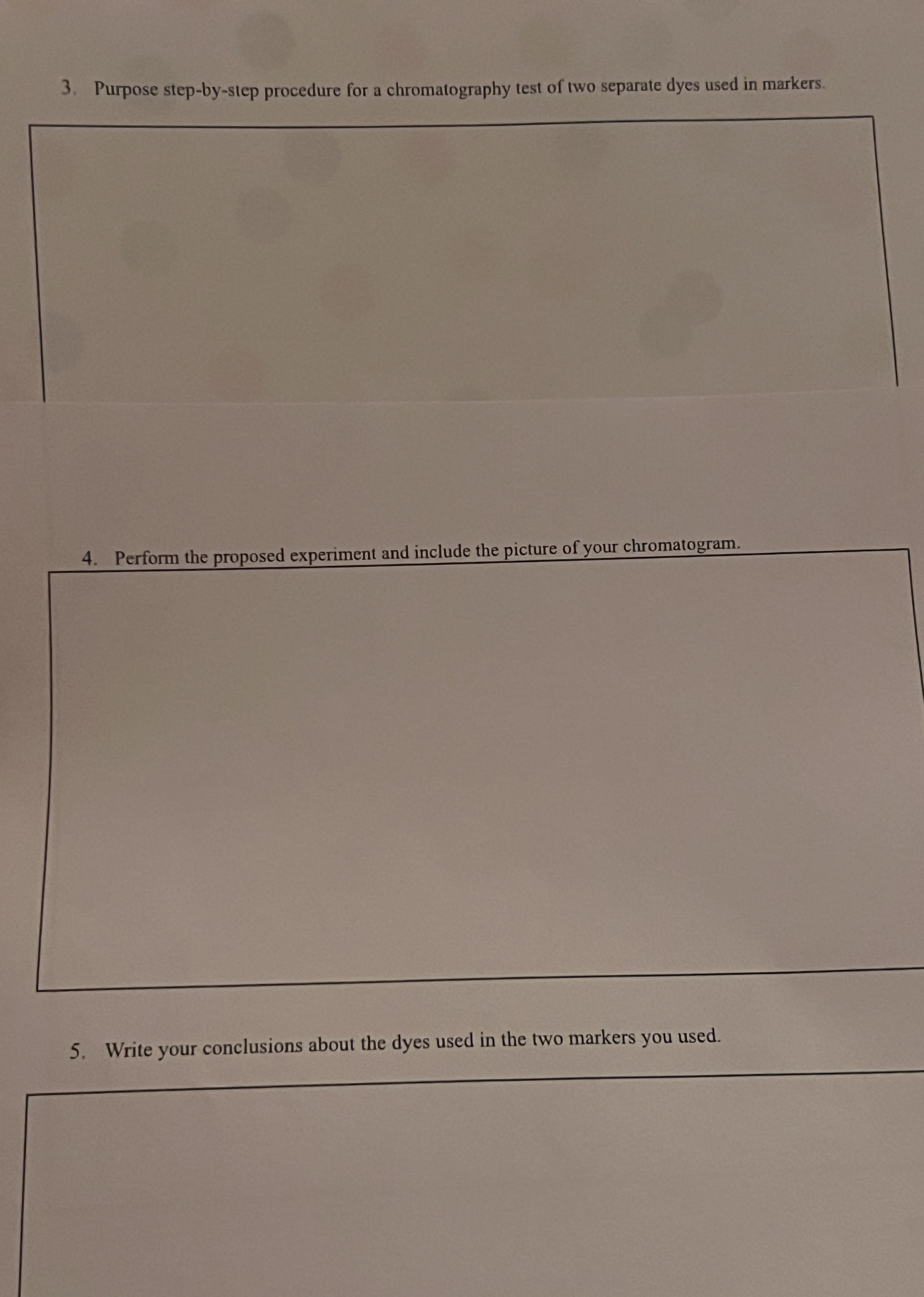 Solved Purpose stepbystep procedure for a chromatography