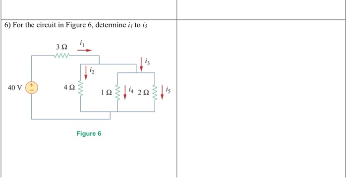 Solved 6) For the circuit in Figure 6, determine i to is 3 Ω | Chegg.com