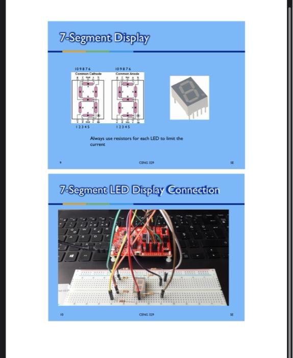 Project: 7-Segment Display Counter with Button | Chegg.com