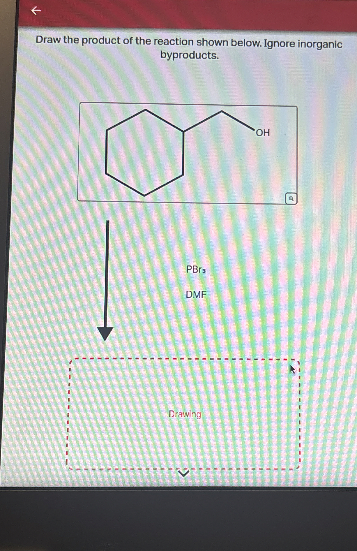 Solved Draw the product of the reaction shown below. Ignore | Chegg.com