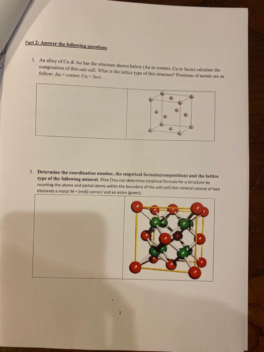 Solved Part 1: MCQ 1. Choose from the following the lattice | Chegg.com
