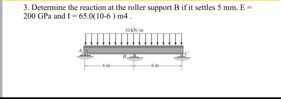 Solved Determine The Reaction At The Roller Support B ﻿if It