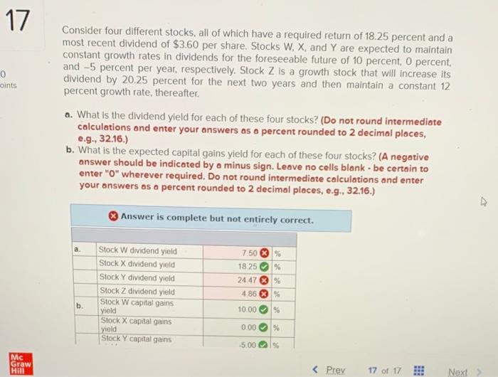 Solved Consider four different stocks, all of which have a