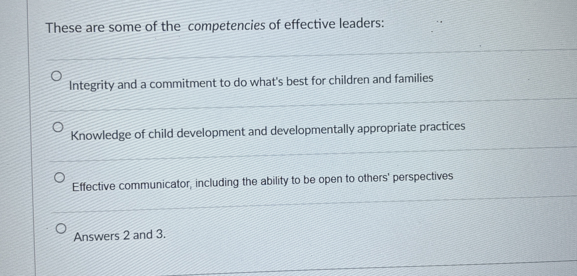 These are some of the competencies of effective | Chegg.com