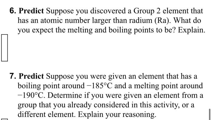 Solved ANALYZING DATA Graphing Periodic Properties The | Chegg.com