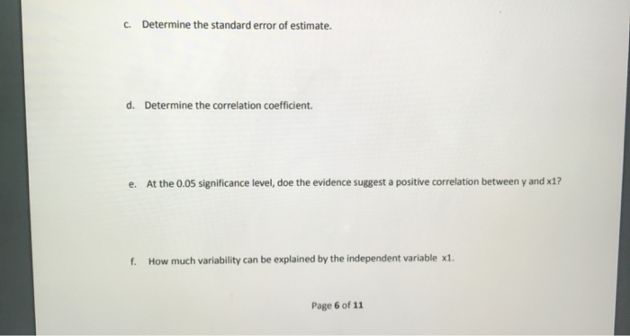 Solved Chapter 13 - 3. Complete the Simple Linear Regression | Chegg.com