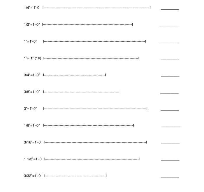 Solved Architect's scaleMeasure the lines on the following | Chegg.com