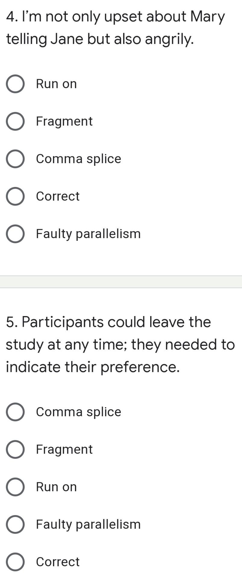 identify-the-type-of-sentence-fault-for-the-one-chegg