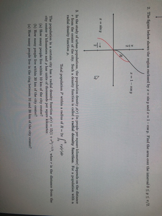 Solved 2. The Figure Below Shows The Region Enclosed By = = | Chegg.com