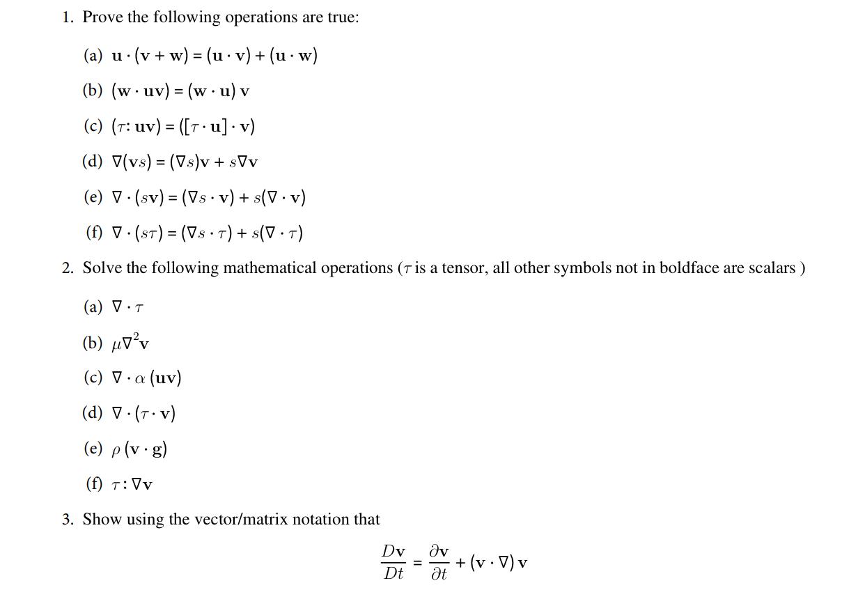 Solved Prove the following operations are | Chegg.com