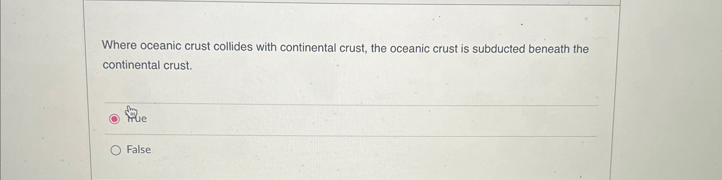 Solved Where oceanic crust collides with continental crust, | Chegg.com