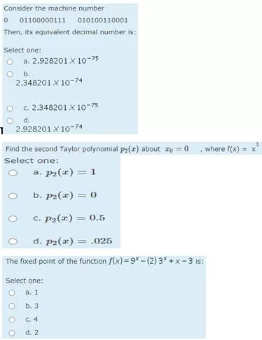 Solved Consider the machine number 0 01100000111 | Chegg.com