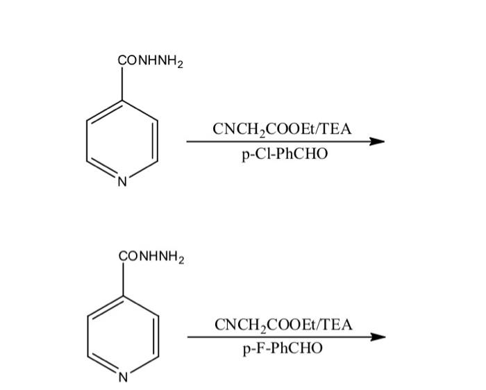 Solved p−Cl−PhCHOCNCH2COOEt/TEA p−F−PhCHOCNCH2COOEt/TEA | Chegg.com