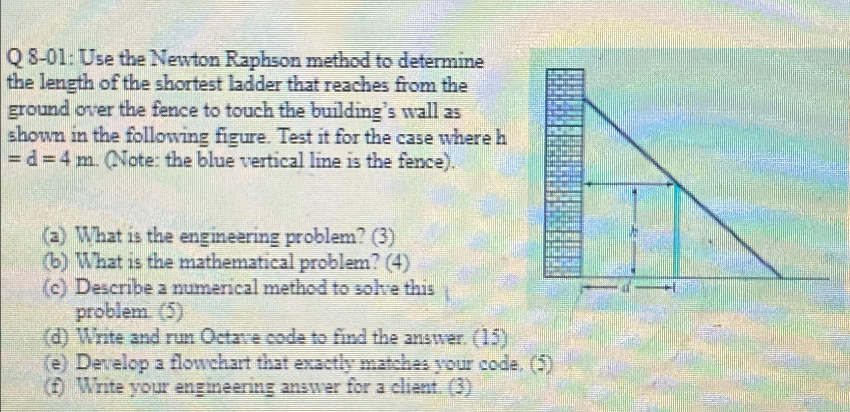 Q 8-01: Use the Newton Raphson method to determine | Chegg.com