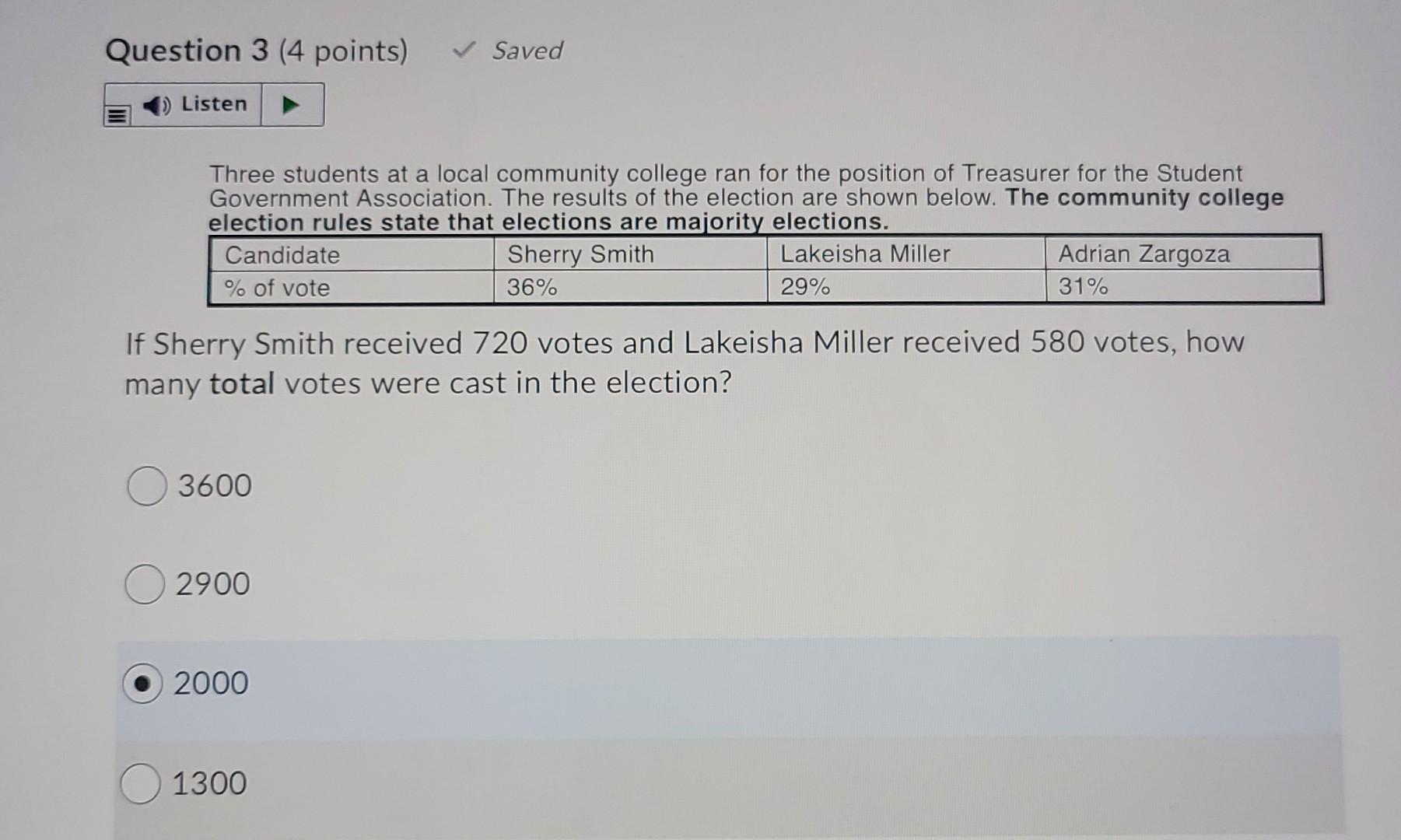 Solved Question 4 (4 Points) Listen Three Students At A | Chegg.com