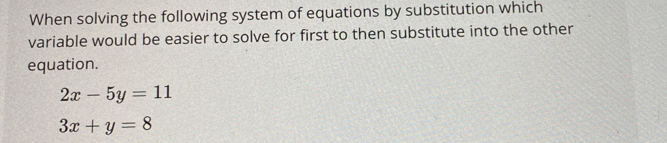 Solved When solving the following system of equations by | Chegg.com