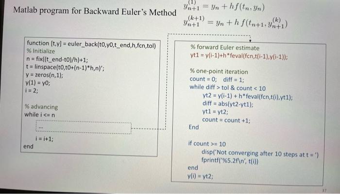Solved USE MATLAB, please make sure the codes can | Chegg.com