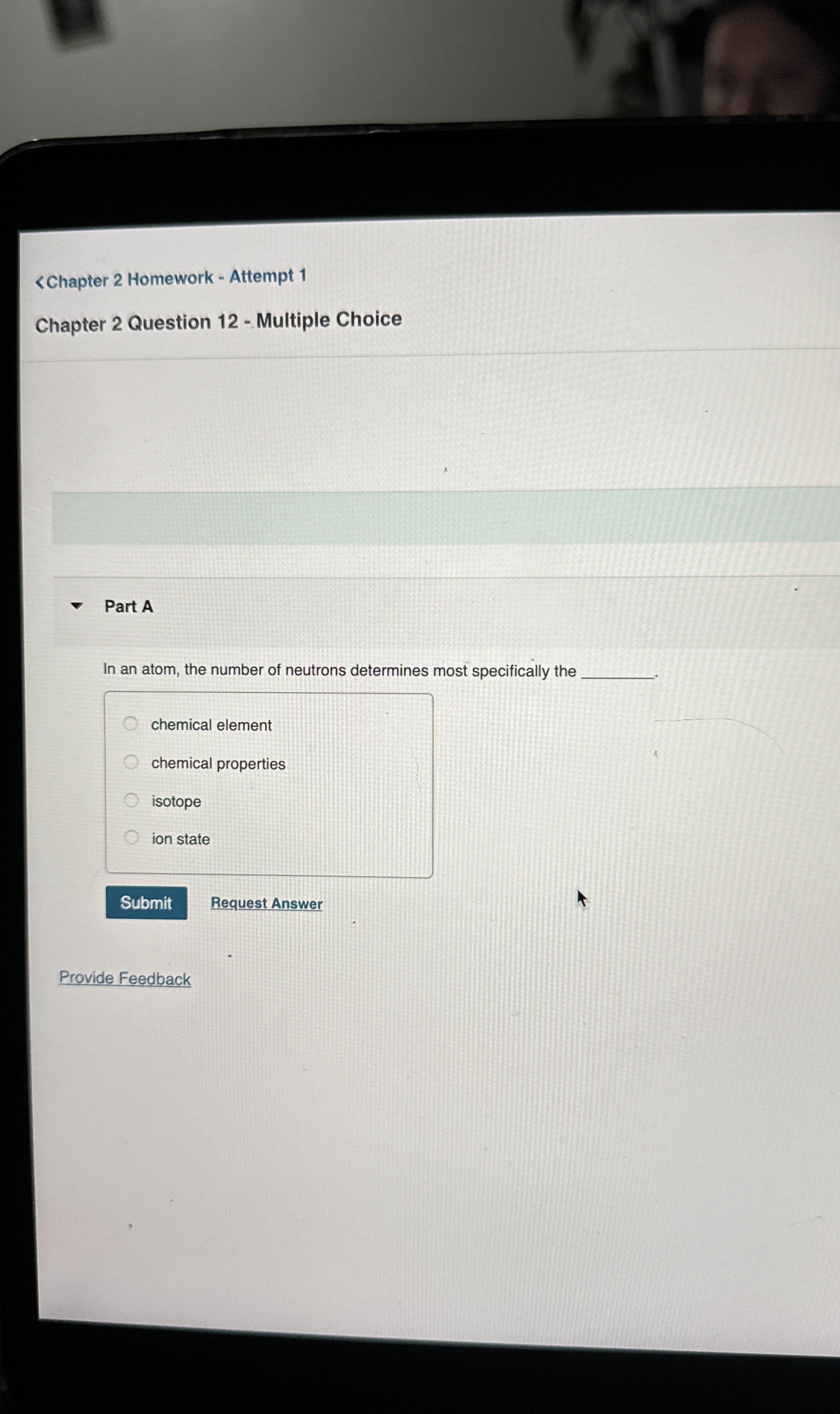 Solved Part AIn an atom, the number of neutrons determines