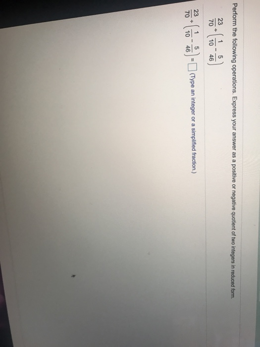 Solved Perform the following operations. Express your answer | Chegg.com