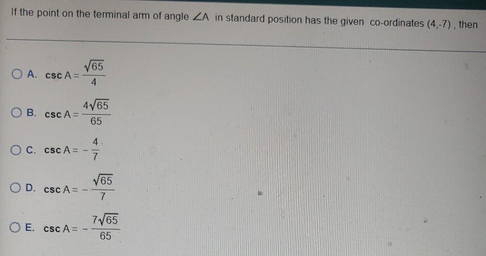 solved-if-the-point-on-the-terminal-arm-of-angle-za-in-chegg