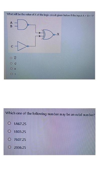 Solved What will be the value of X of the logic circuit | Chegg.com