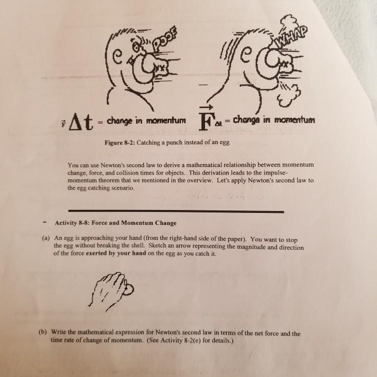 Solved Poor At Change In Momentum Fe Change In Momentum Chegg Com