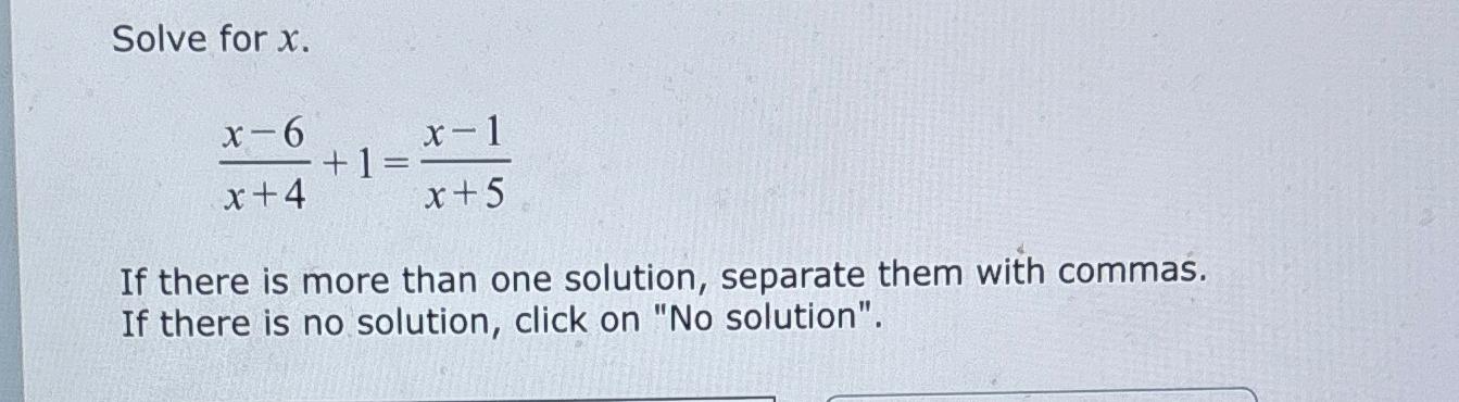 x 6 4 x 4 6 1 x 10 solution