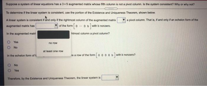 Solved Suppose a system of linear equations has a 3x5 | Chegg.com