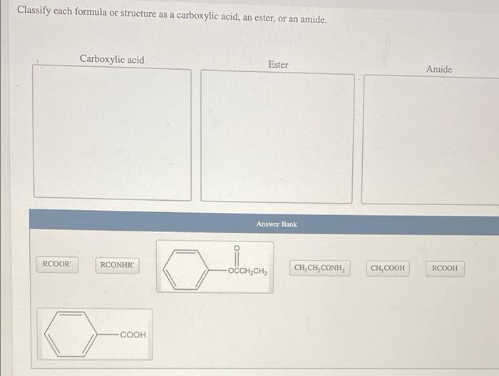 Solved Classify each formula or structure as a carboxylic | Chegg.com