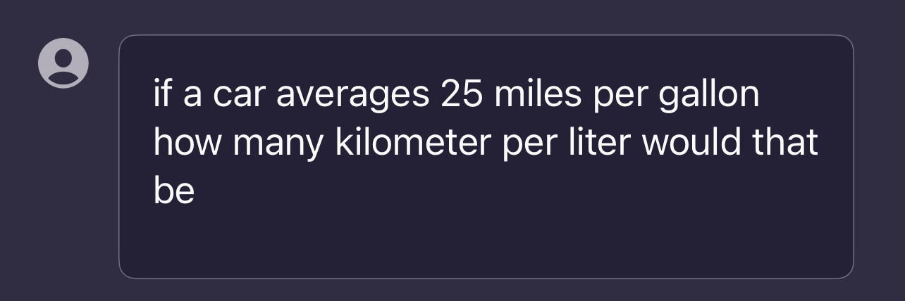 a car averages 25 miles per gallon