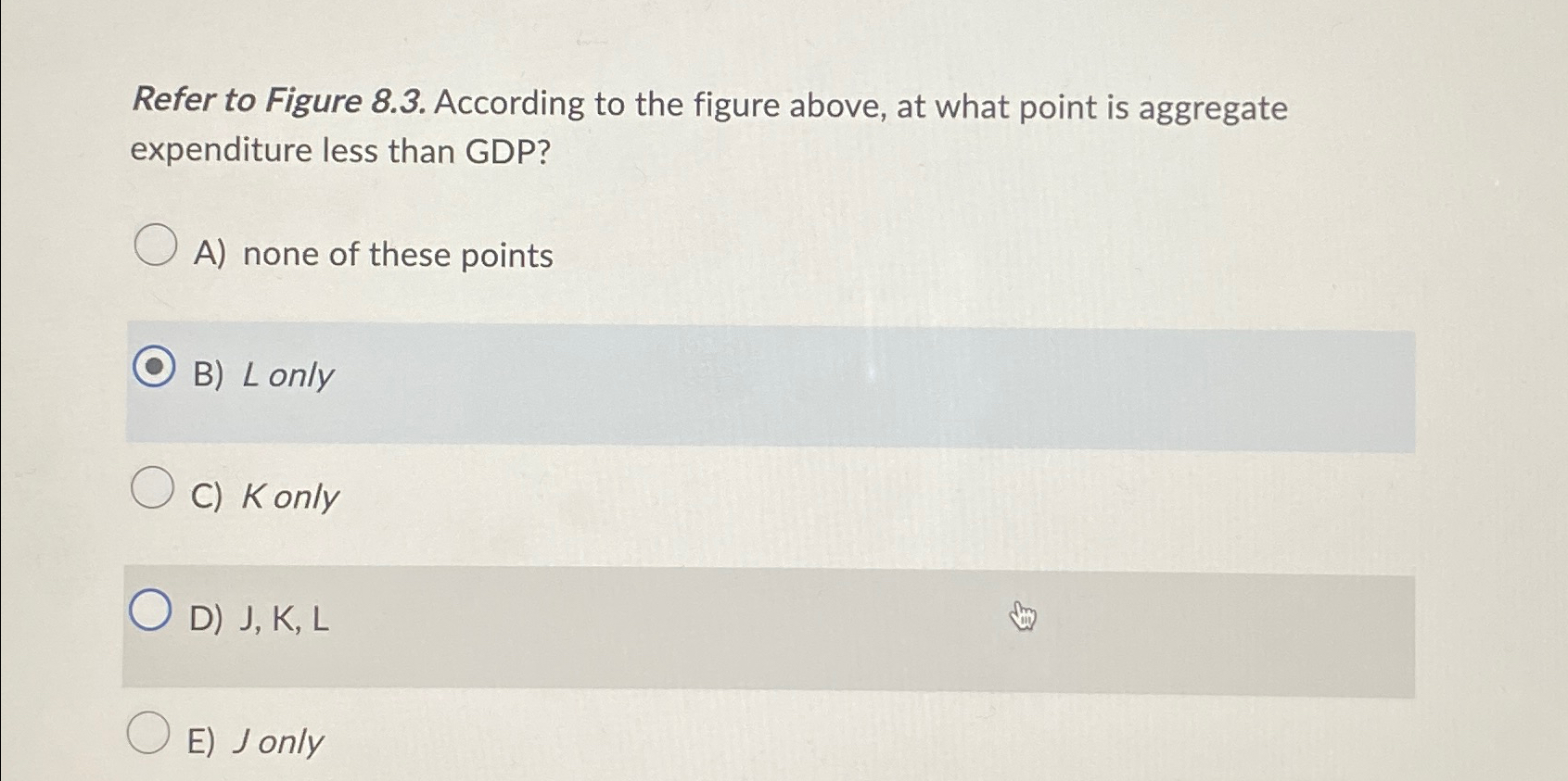 Solved Refer to Figure 8.3. ﻿According to the figure above, | Chegg.com