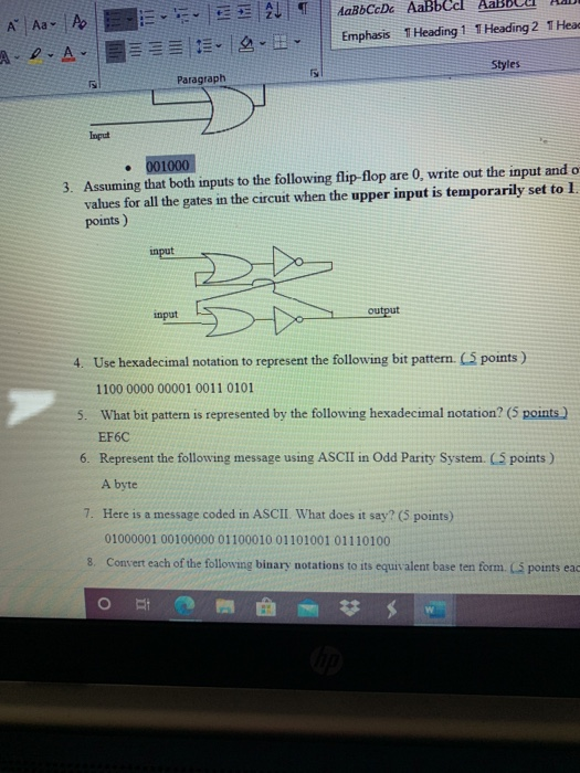 A Aa A A 0 A 5 Ee Al E B Aaboccdc Aabbcd Emphasis Chegg Com