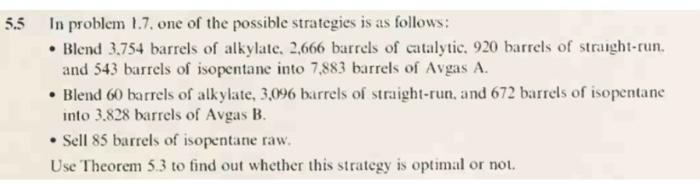 Solved solve QUESTION 5.5 WHICH refers to 1.7!!! Using the | Chegg.com