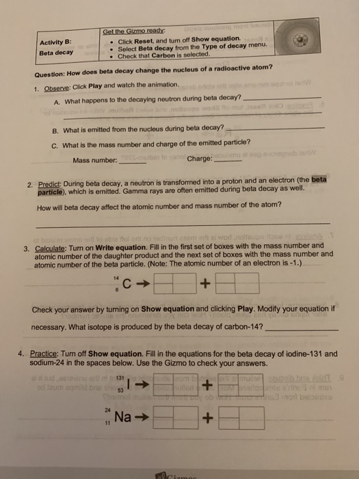 Average Atomic Mass Gizmo Answer Key ~ Student Exploration ...