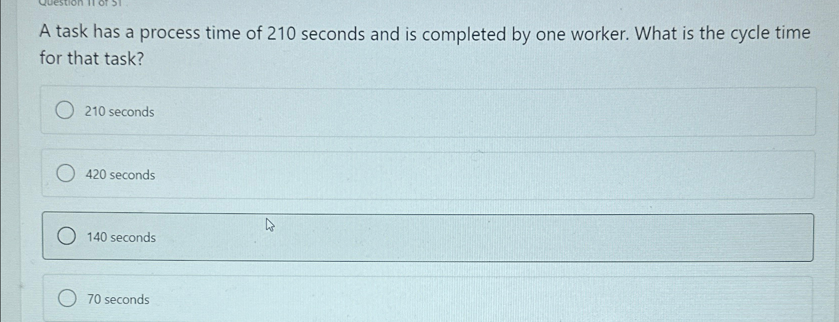 Solved A task has a process time of 210 ﻿seconds and is | Chegg.com