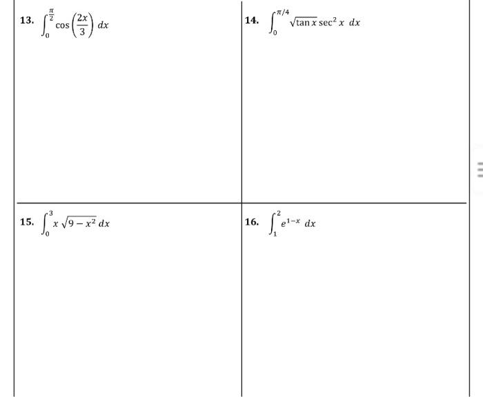 Solved Name 6.7 Integration by Substitution Homework Date | Chegg.com