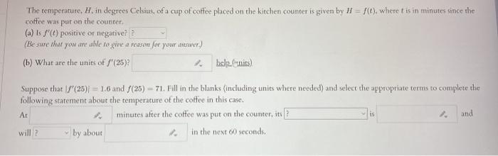 Solved The forst drop down option is positive or | Chegg.com