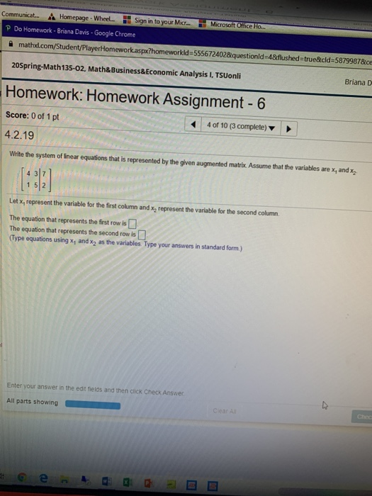 Solved Score: 0 of 1 pt 3 of 10 (2 complete) 4.1.23 Solve | Chegg.com