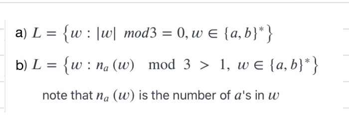 Solved Construct a DFA that accepts each of the following | Chegg.com